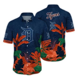 Vintage Floral Detroit Tigers Hawaiian Shirt For Men And Women