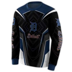 Detroit Tigers Futuristic Pattern All-Over Print Sweatshirt For Fans