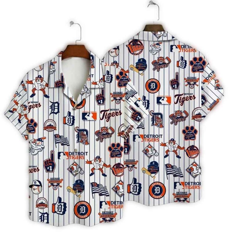 Detroit Tigers Game Day Icons Hawaiian Shirt 1
