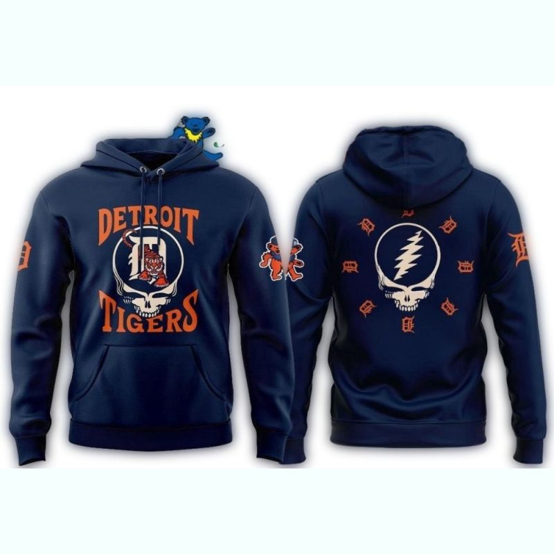 Detroit Tigers Grateful Dead All Over Print Hoodie 1
