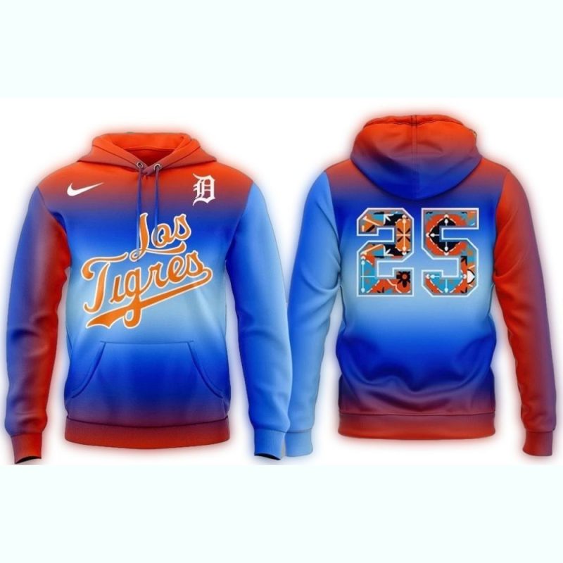 Detroit Tigers Hispanic Heritage Night All Over Print Hoodie 1