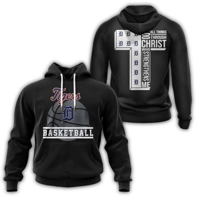 Detroit Tigers I Can Do Christ All Things Through Who Strengthens Me All Over Print Hoodie 1