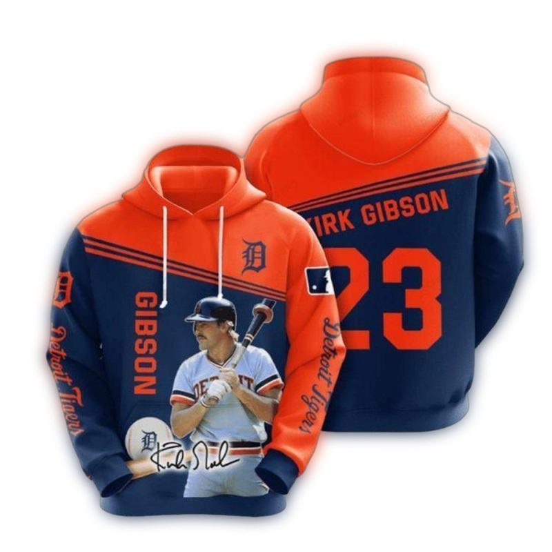 Detroit Tigers Kirk Gibson Signature All Over Print Hoodie 1