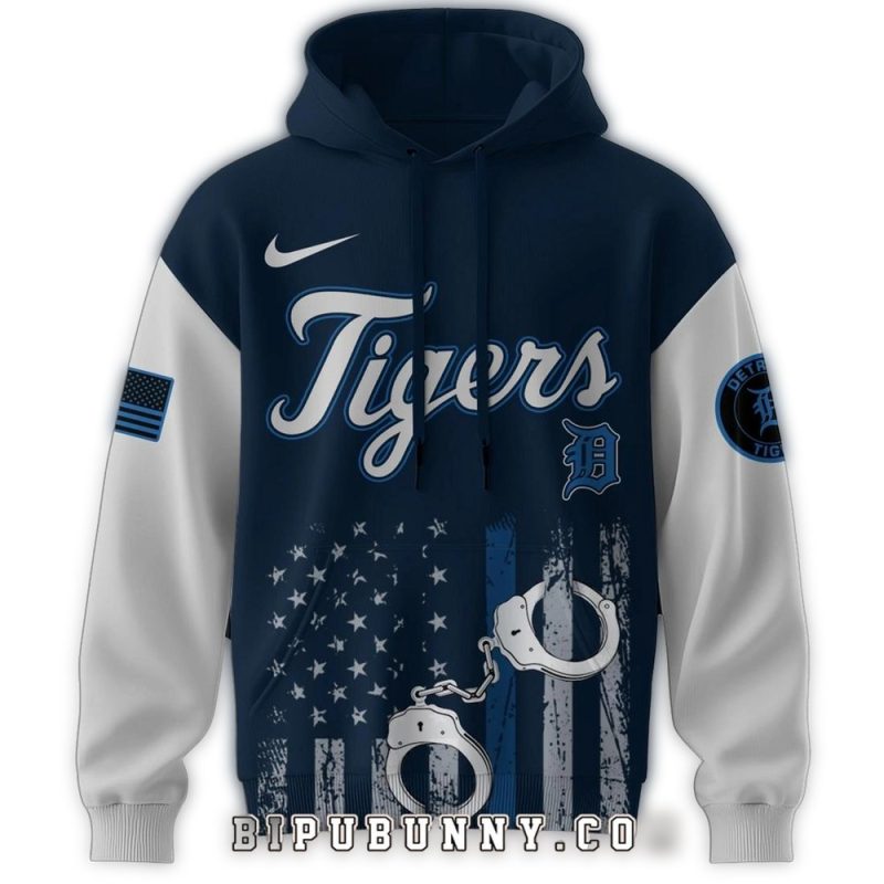 Detroit Tigers Law Enforcement Appreciation Day All Over Print Hoodie 1