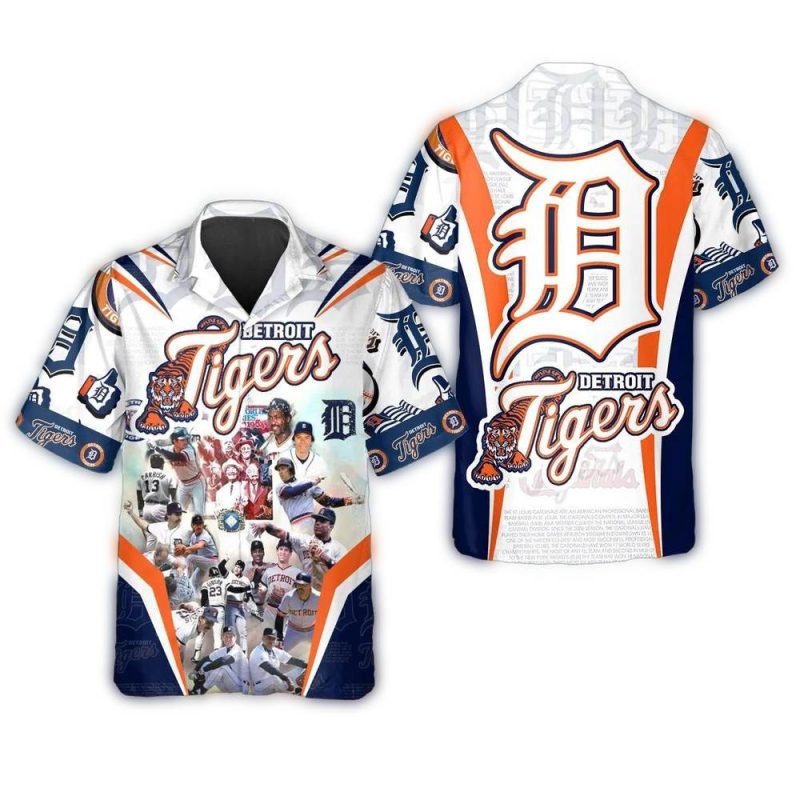 Detroit Tigers Legends Collage Hawaiian Shirt 1
