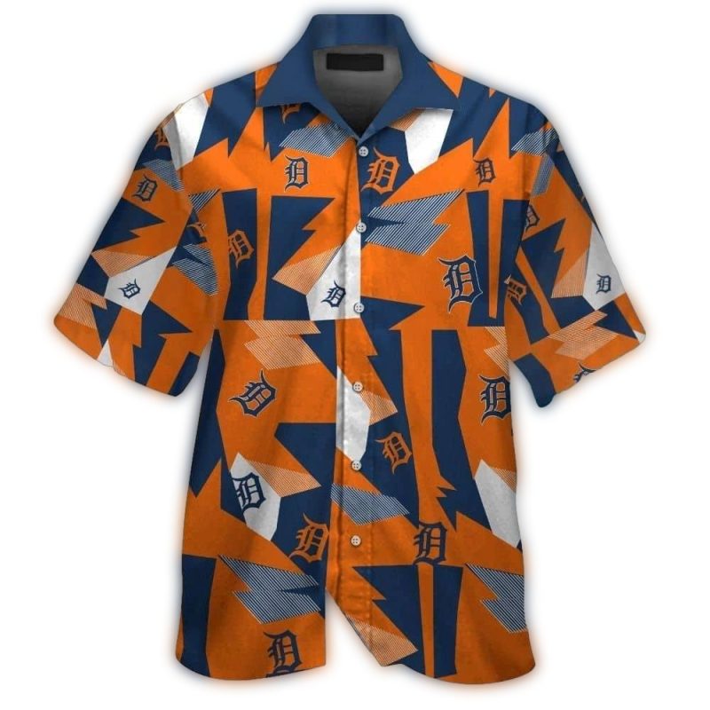 Detroit Tigers Multi Logo Hawaiian Shirt 1