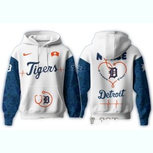 Detroit Tigers All-Over Print Hoodie For Nurses - Game Day Style