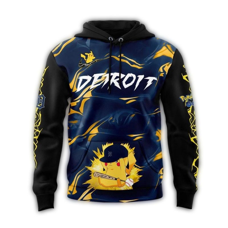 Detroit Tigers Pokemon GO All Over Print Hoodie 1