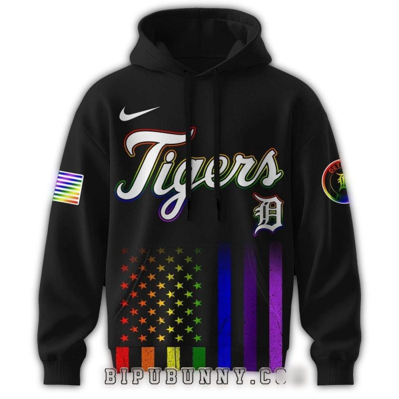 Detroit Tigers Pride Month All Over Print Hoodie 1
