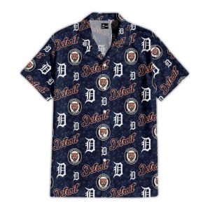 Detroit Tigers Hawaiian Shirt - Roaring Spirit Design For Fans