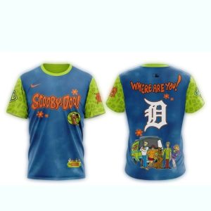 Detroit Tigers Scooby Doo All Over Print T-Shirt For Fans And Collectors
