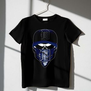 Detroit Tigers Skull Bandana Graphic T-Shirt For Men & Women - Casual Wear
