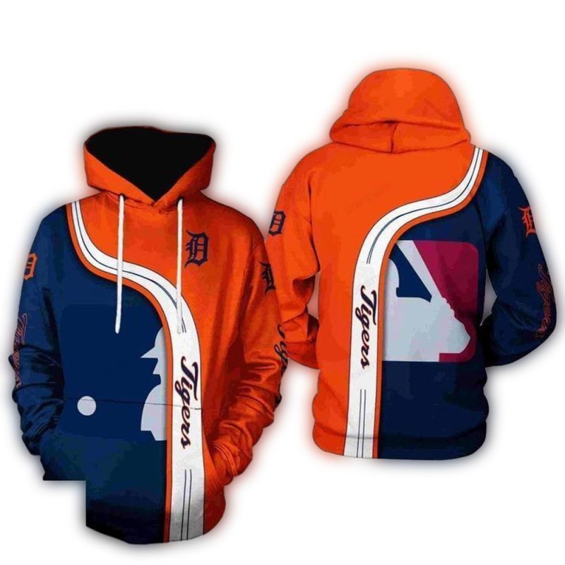 Detroit Tigers Team Baseball All Over Print Hoodie 1