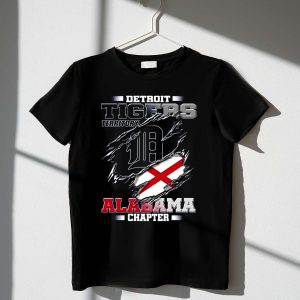 Detroit Tigers Alabama Chapter T-Shirt - Official Fan Gear For Supporters