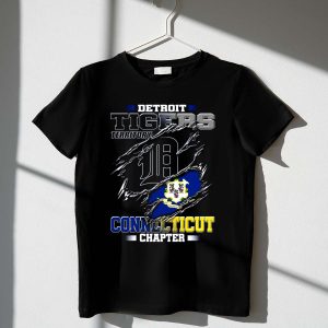 Detroit Tigers Connecticut Chapter T-Shirt - Stylish Fan Apparel