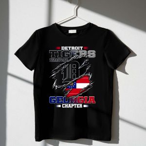Detroit Tigers Georgia Chapter T-Shirt - Stylish Fan Apparel For Sports Enthusiasts
