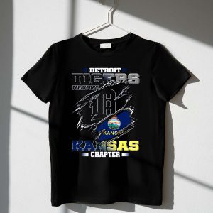 Kansas Chapter Detroit Tigers Territory Fan T-Shirt - Perfect For Supporters