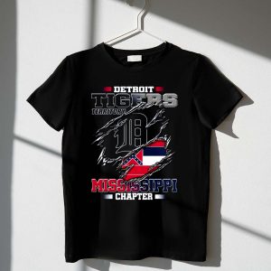 Detroit Tigers Mississippi Chapter T-Shirt - Perfect Fan Apparel For Baseball Enthusiasts