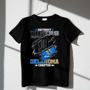 Detroit Tigers Oklahoma Chapter T-Shirt - Official Fan Apparel For Team Spirit
