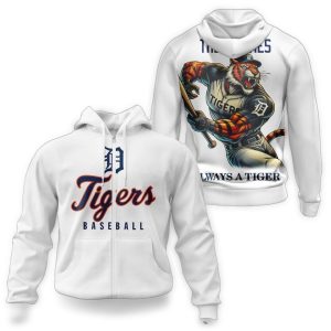 Detroit Tigers All-Over Print Hoodie - The Kitties Always A Tiger