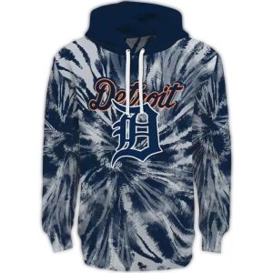 Detroit Tigers Tie-Dye All-Over Print Hoodie For Fans And Collectors