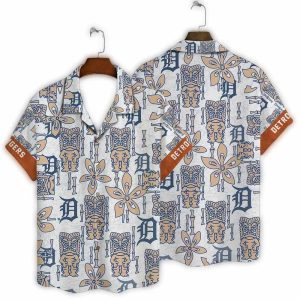Detroit Tigers Floral Tiki Hawaiian Shirt For Ultimate Fan Style