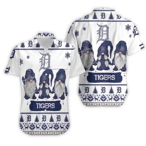 Detroit Tigers Tropical Leaf Hawaiian Shirt For Casual Summer Style