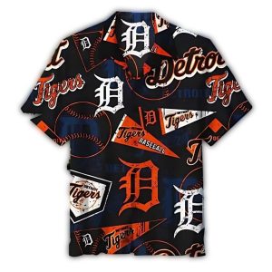 Vintage Detroit Tigers Baseball Collage Hawaiian Shirt For Fans