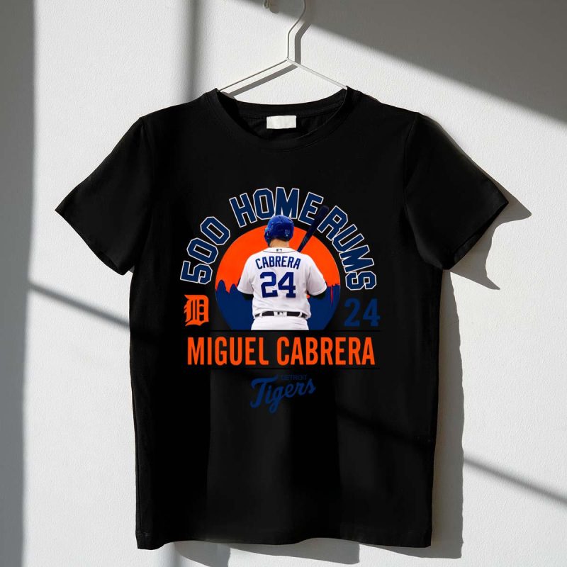 Detroit tiger 24 miguel cabrera home run shirt t shirt 1 1