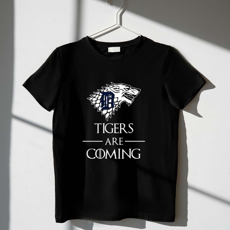 Detroit tigers stark house are coming funny game of thrones shirt t shirt 1 1