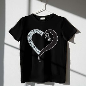 Diamond Chicago White Sox Heart T-Shirt - Stylish Fan Apparel