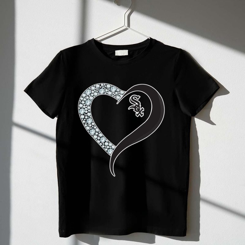 Diamond Chicago White Sox Heart shirt t shirt 1 1