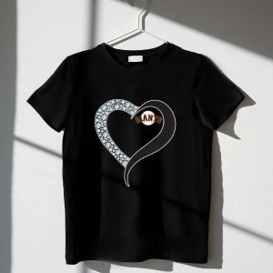 San Francisco Giants Heart T-Shirt - Diamond Design For Fans