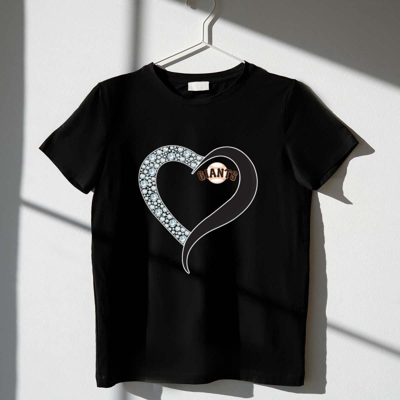 Diamond San Francisco Giants Heart shirt t shirt 1 1