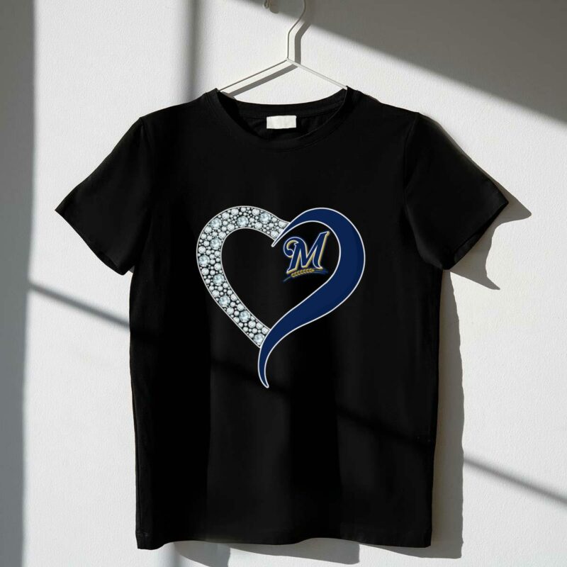 Diamond milwaukee brewers heart shirt t shirt 1 1.jpg
