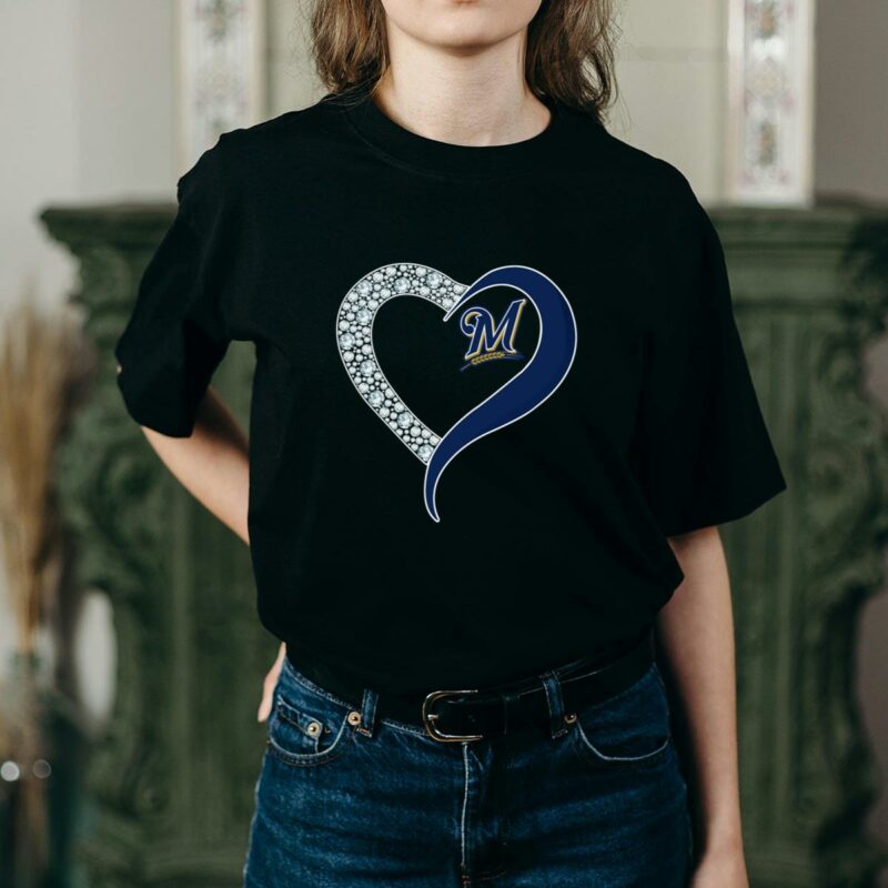 Diamond milwaukee brewers heart shirt t shirt 2 2.jpg