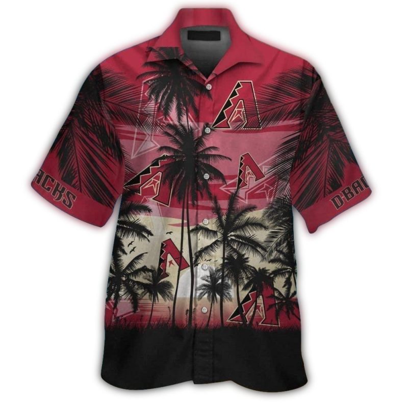 Diamondbacks Arizona Coconut Dawn Beach Summer Tropical Hawaiian Shirt 1