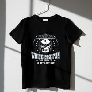 Skull T-Shirt For Die Hard Chicago White Sox Fans - No Approval Needed