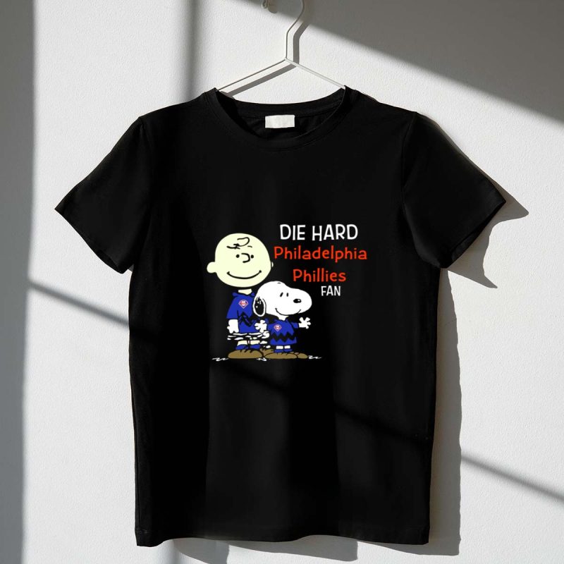 Die Hard Philadelphia Phillies Snoopy & Charlie Brown Graphic T-Shirt