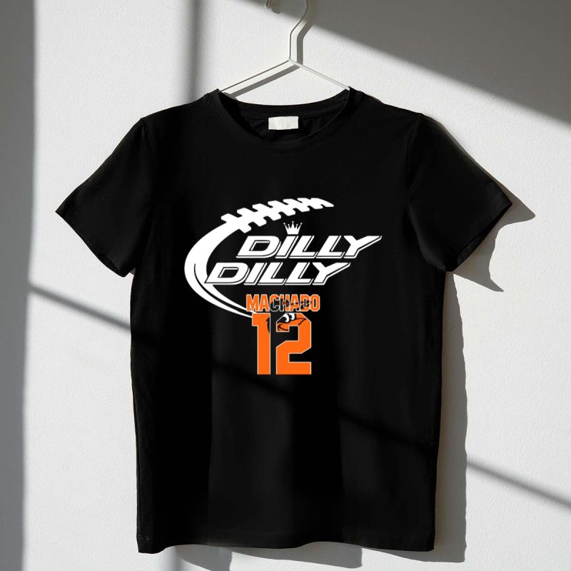 Dilly Dilly Machado 12 Baltimore Orioles Football Crown T Shirt t shirt 1 1