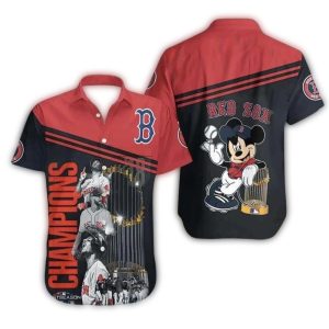 Mickey Mouse Boston Red Sox Hawaiian Shirt for Fans and Summer Style