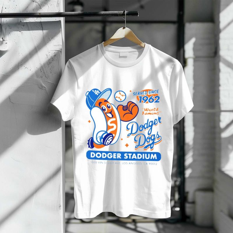 Vintage Dodger Dogs T-Shirt - Since 1962 Classic Design - Image 3