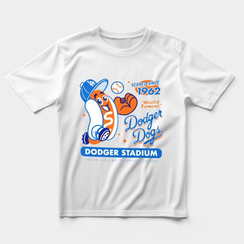 Vintage Dodger Dogs T-Shirt - Since 1962 Classic Design - Image 5