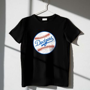 Dodgers Baseball T-Shirt With Red Stitching - Stylish Fan Apparel