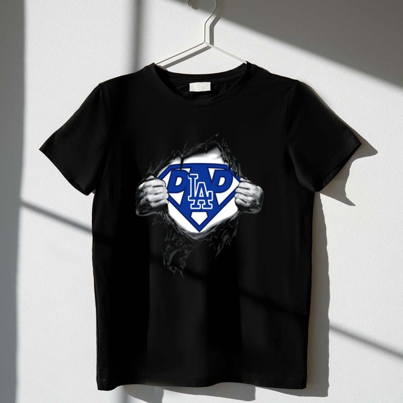 Dodgers LA Super Dad Emblem T Shirt.jpeg t shirt 1 1