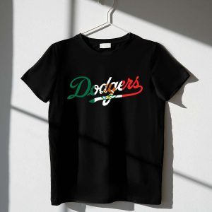 Mexican Flag Dodgers T-Shirt - Celebrate Your Team in Style!