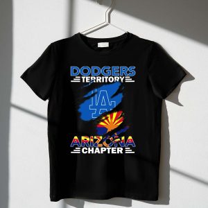 Arizona Dodgers Territory T-Shirt With La Logo And State Flag Design