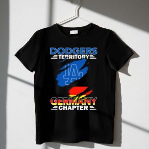 Dodgers Territory Germany Chapter T-Shirt With La Logo & German Flag