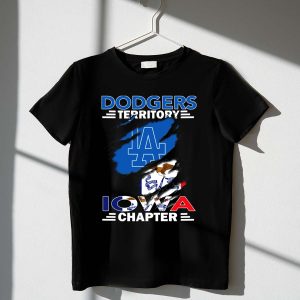 La Dodgers Territory Iowa Chapter Flag T-Shirt - Cool Fan Apparel