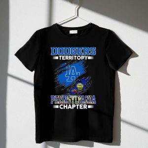 La Dodgers Territory Logo T-Shirt For Pennsylvania Fans